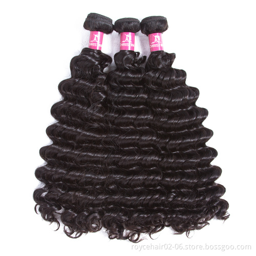 16 18 20 22 inches Original Peruvian Hair Weaves Pictures Deep Wave Curly 3 Bundles Deals